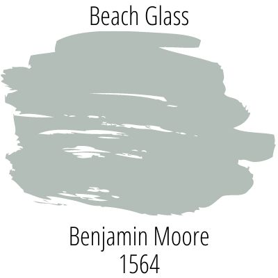 paint swatch Benjamin Moore Beach Glass 1564