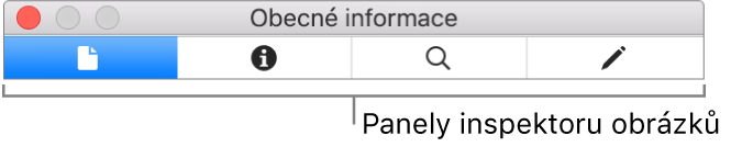 Panely inspektoru obrázků.
