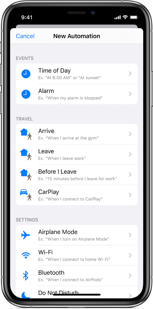 Activadors d’automatització personal a l’app Dreceres.