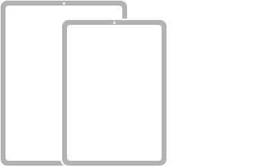 ภาพประกอบของ iPad รุ่นต่างๆ ที่มี Face ID
