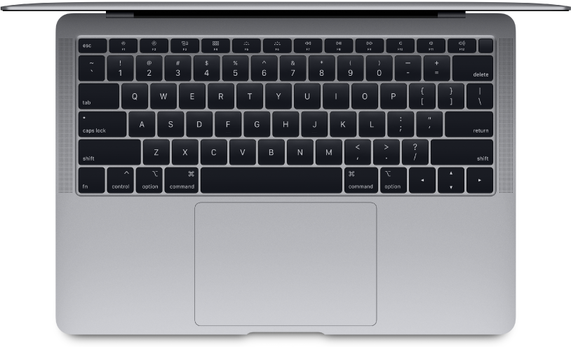 Partea de sus a unui MacBook Air