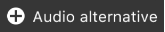 Bouton « Ajouter de l’audio alternatif » sur la Touch Bar