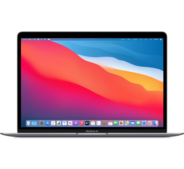 منظر علوي للـ MacBook Air.