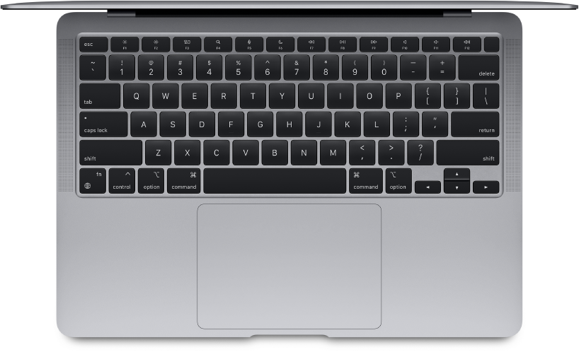 Draufsicht des MacBook Air