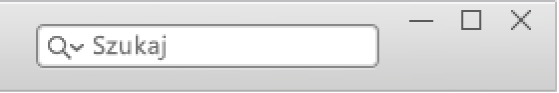 Pole wyszukiwania w iTunes.