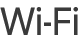Statussymbolet for Wi-Fi-opkald.