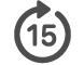 Knappen Hop 15 sekunder frem