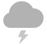 ไอคอนที่เป็นสัญลักษณ์ของพายุฝนฟ้าคะนอง