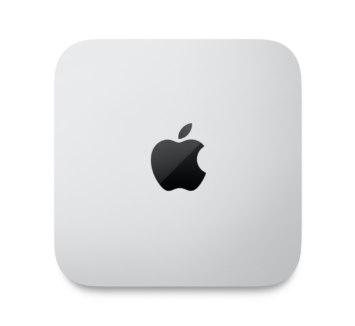 Partea de sus a unui Mac mini.