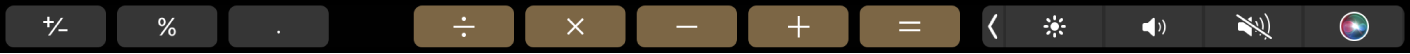 Touch Bar for Kalkulator.