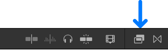 Bouton du navigateur d’effets dans la barre d’outils de Final Cut Pro