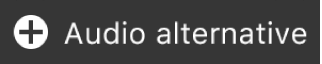 Bouton « Ajouter de l’audio alternatif » sur la Touch Bar