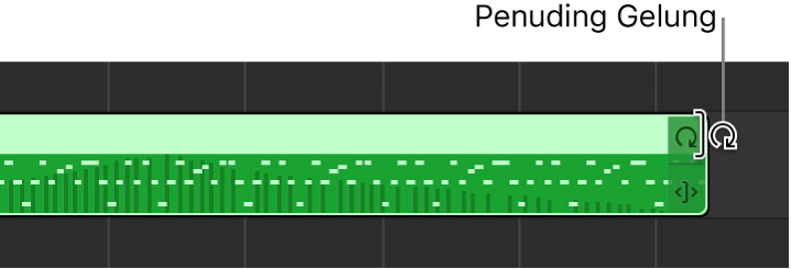 Penuding gelung di pinggir kanan rantau.
