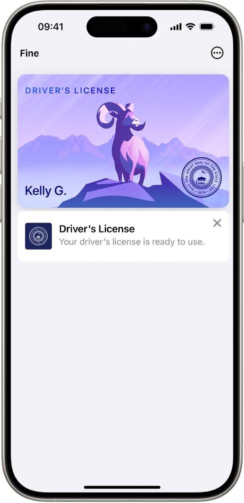 Una carta trasporti nell’app Wallet, che mostra il saldo nel conto e il pulsante “Aggiungi credito”.