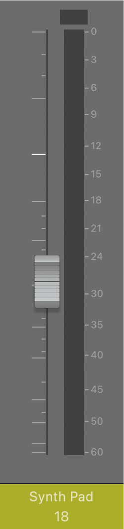 Figura. Controle deslizante de volume.