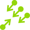 Symbol for bevægelsen Åbn apps.