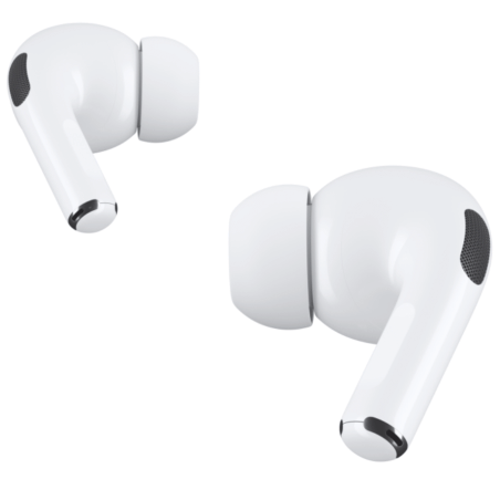 Εμφανίζονται τα AirPods Pro. Το στέλεχος ενός από τα AirPods πατιέται.