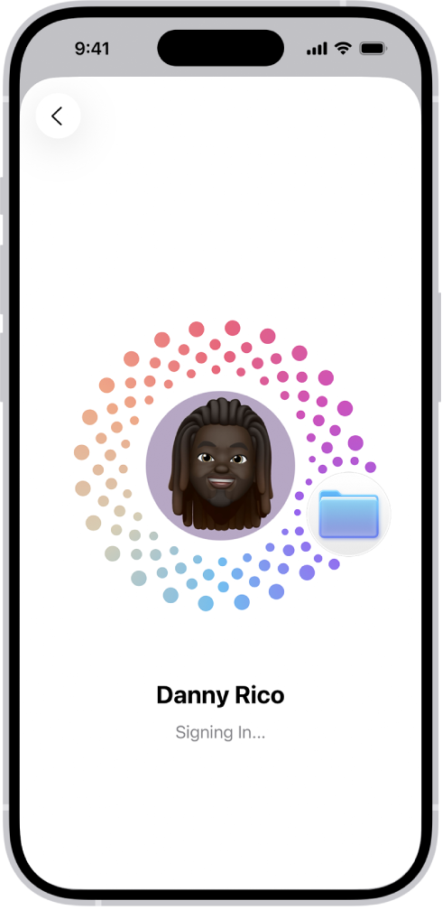 The Apple Account sign-in screen.
