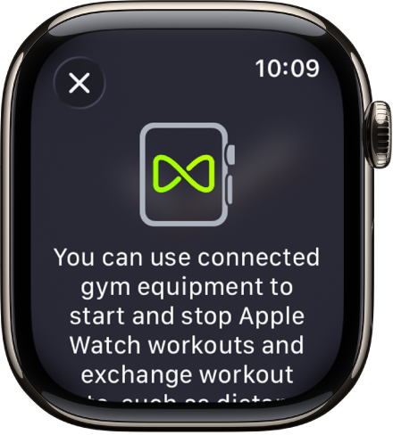 Sidumiskuva, mis kuvatakse Apple Watchi sidumisel trenažööriga.
