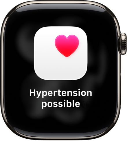 Notification de fréquence cardiaque, indiquant une éventuelle hypertension.