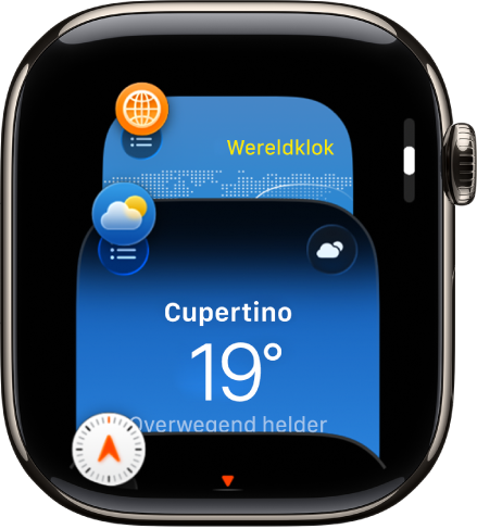 De appkiezer met de drie meest recent gebruikte apps.