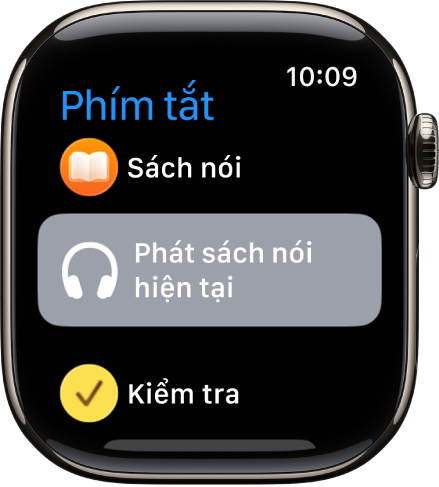 Ứng dụng Phím tắt đang hiển thị ba phím tắt: Hẹn giờ nghỉ, La bàn và Ghi tuyến đường quay về.
