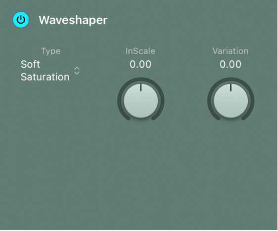 Ilustración. Parámetros de Waveshaper.