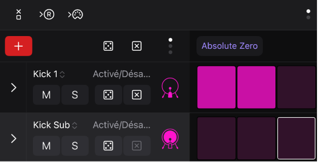 Figure. Bouton de mode « Apprendre (Ajouter) ».