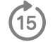 Le bouton « Avance de 15 secondes ».