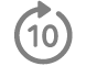 הכפתור ״דילוג של 10 שניות קדימה״.