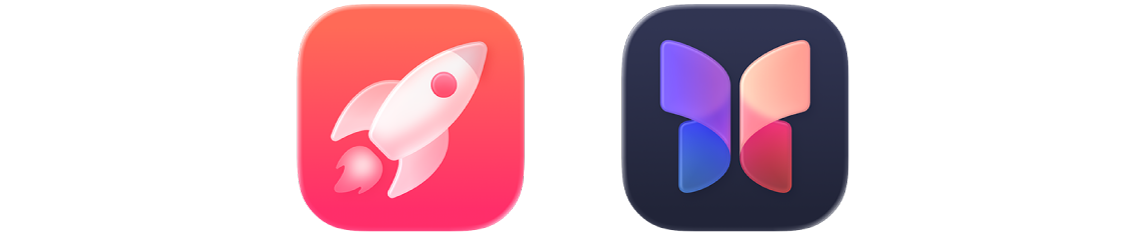 Des icônes représentant deux apps : Jeux et Journal.