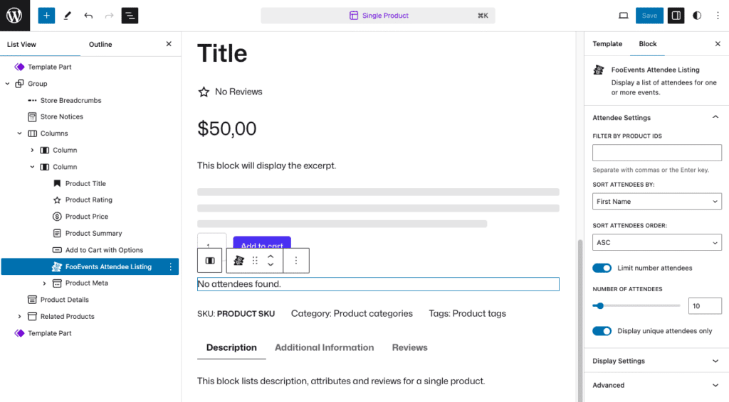 FooEvents Attendee Listing Block 10 Screenshot 2024 10 01 at 10.49.44