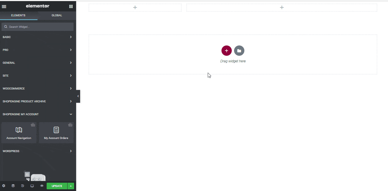 Create My Account Order Page with ShopEngine