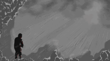 Shadow Man's Awakening. Image by the artist Jesse Giles.