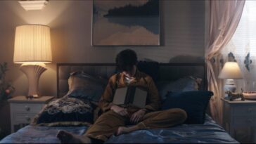 Tessa Fowler asleep in bed.