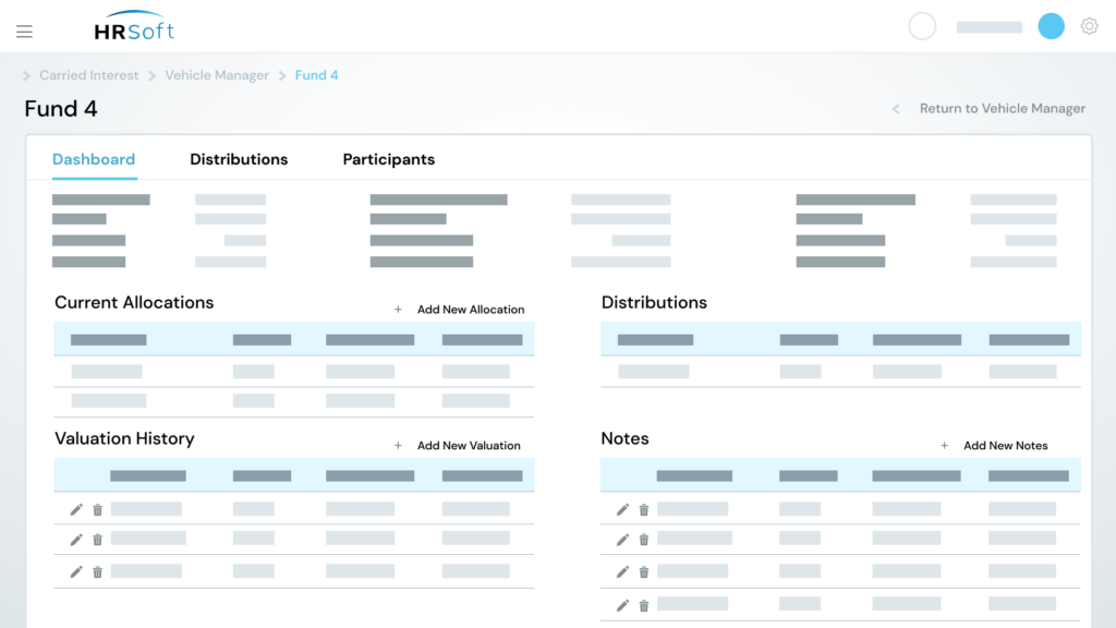 Carried Interest - Dashboard