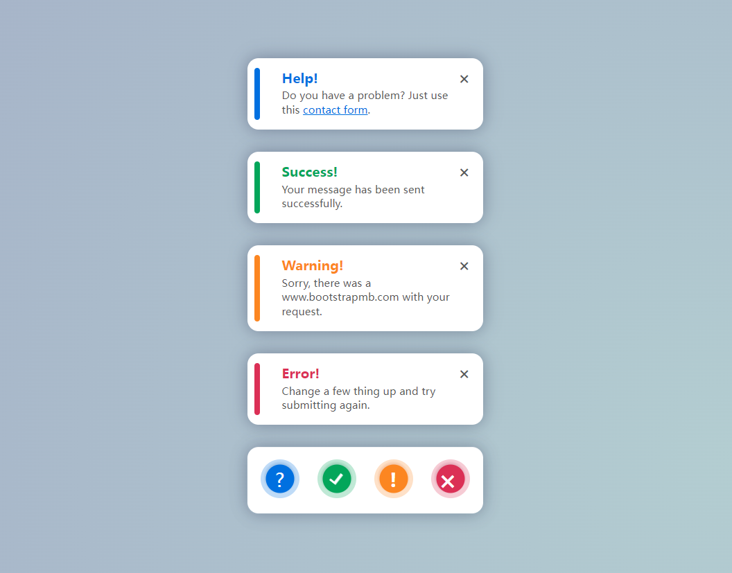 CSS消息提示框弹窗样式-狐狸库