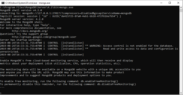 Cài đặt MongoDB Community Server trên Window