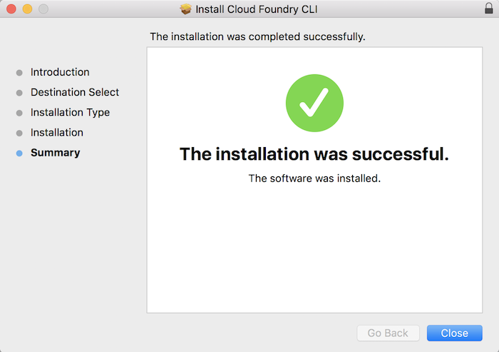 Install Cloud Foundry Command Line Interface on macOS