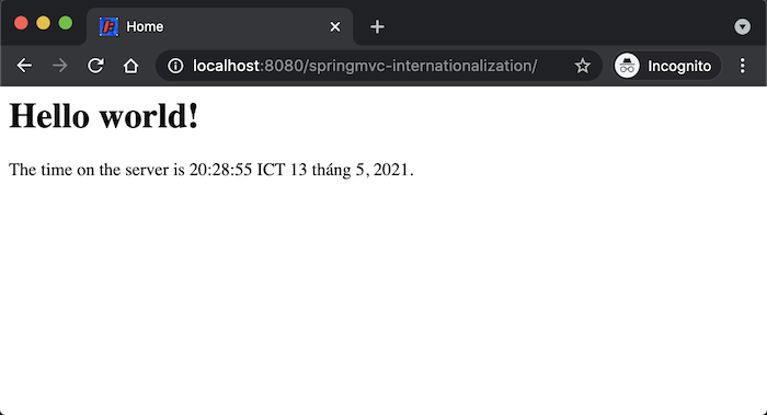 Internationalization in Spring MVC