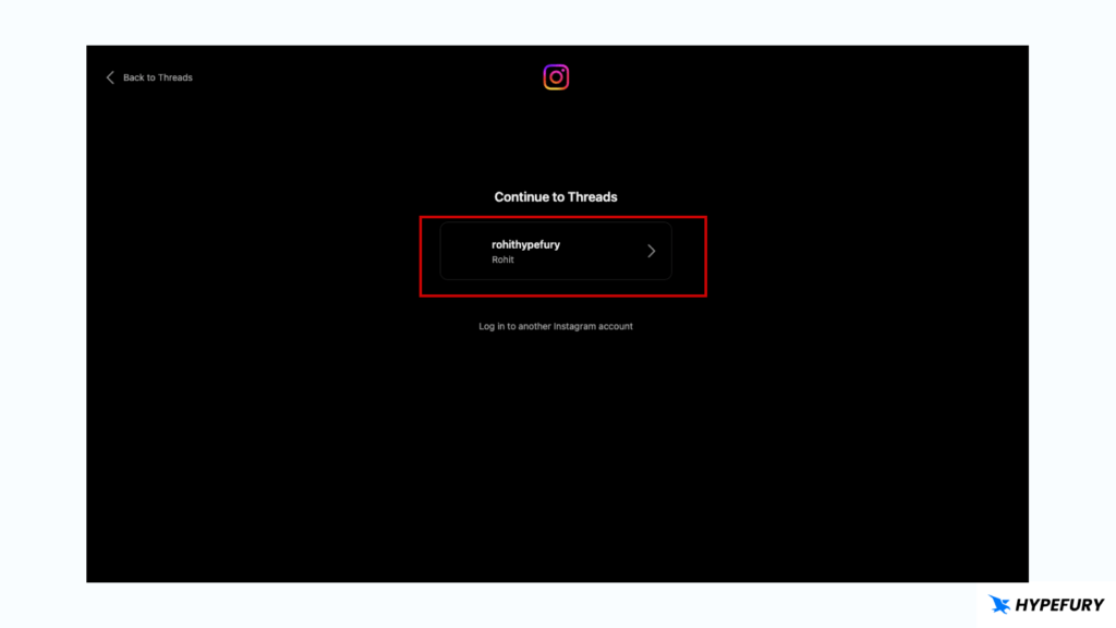 The Ultimate Guide to Threads Marketing 4 Choose IG account