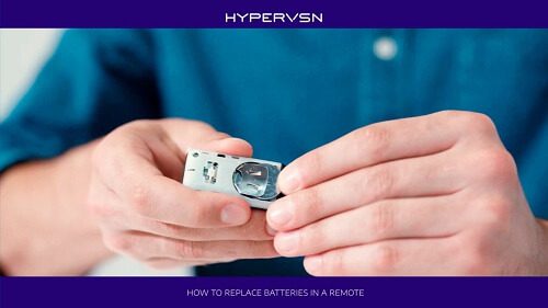How to replace batteries in a remote