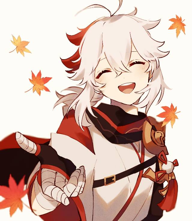 一张kazuha,枫原万叶,原神绘画图片