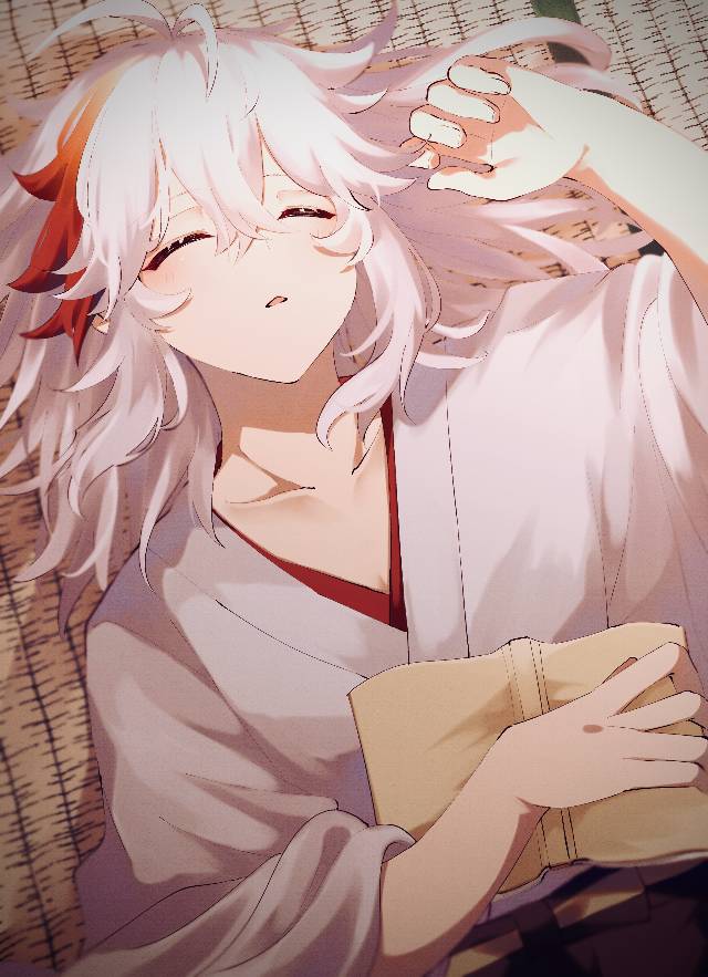 一张kazuha,枫原万叶,原神绘画图片