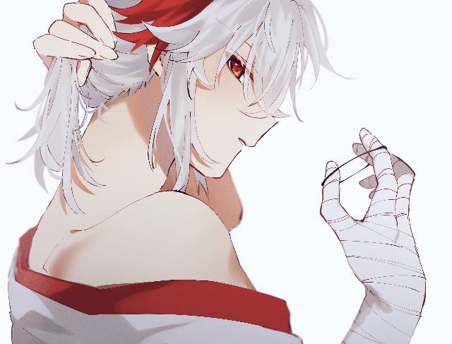 一张kazuha,枫原万叶,原神绘画图片