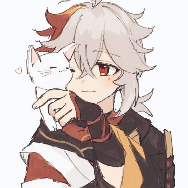 一张kazuha,枫原万叶,原神绘画图片