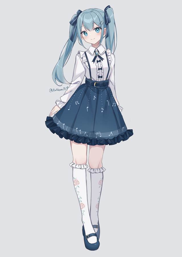 初音未来MIKU同人_P站画师NoNe作品分享