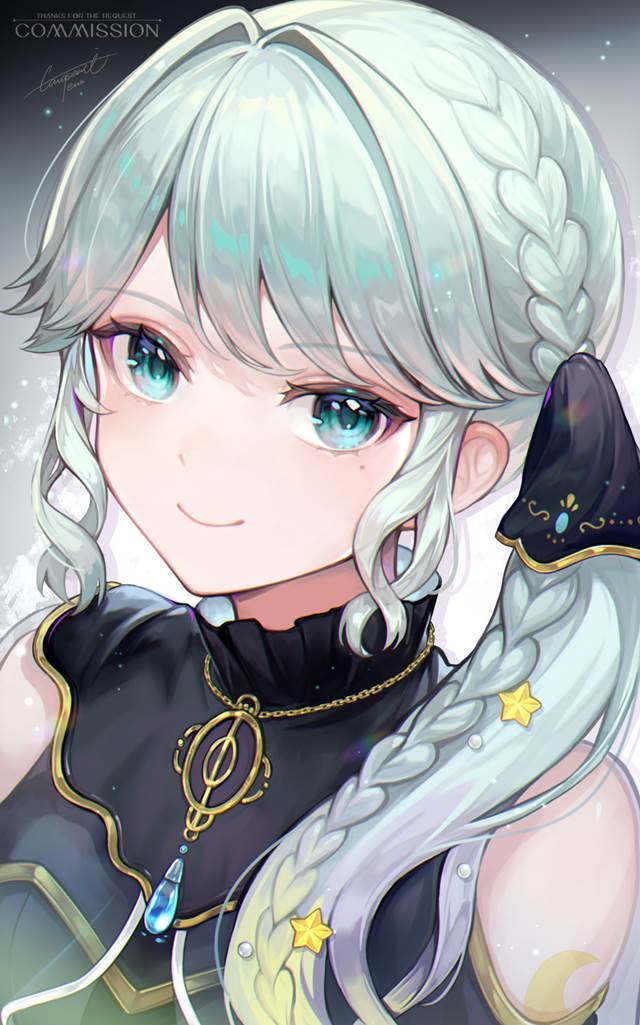 麻花辫,碧眼,少女图片