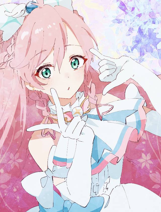 一张白长手袋,莉奈特,琳妮特,光之美少女,白色长手套,银河天使,羽翼天使,天空天使,虹丘真白绘画图片