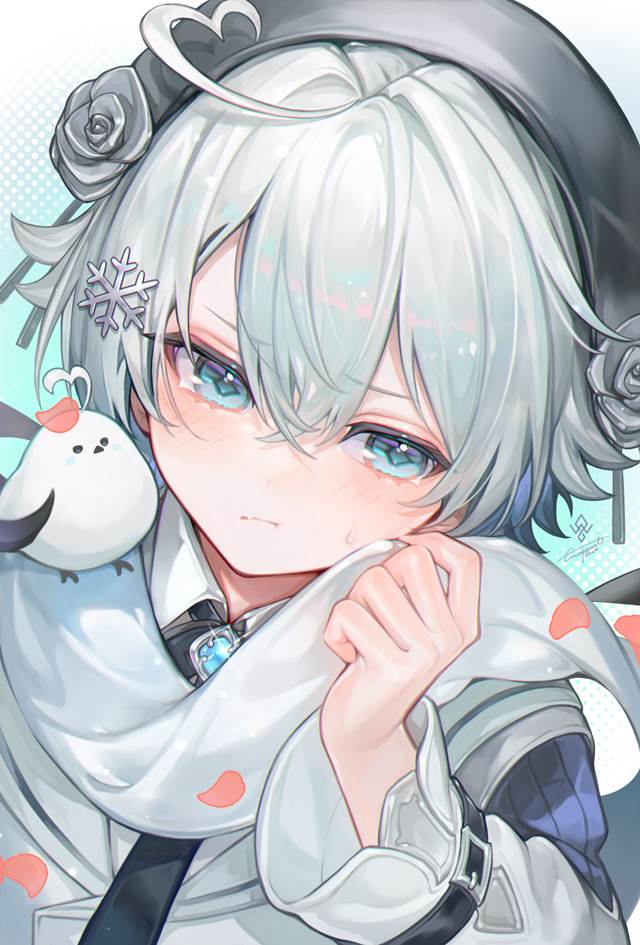 美少年,白发,男孩图片